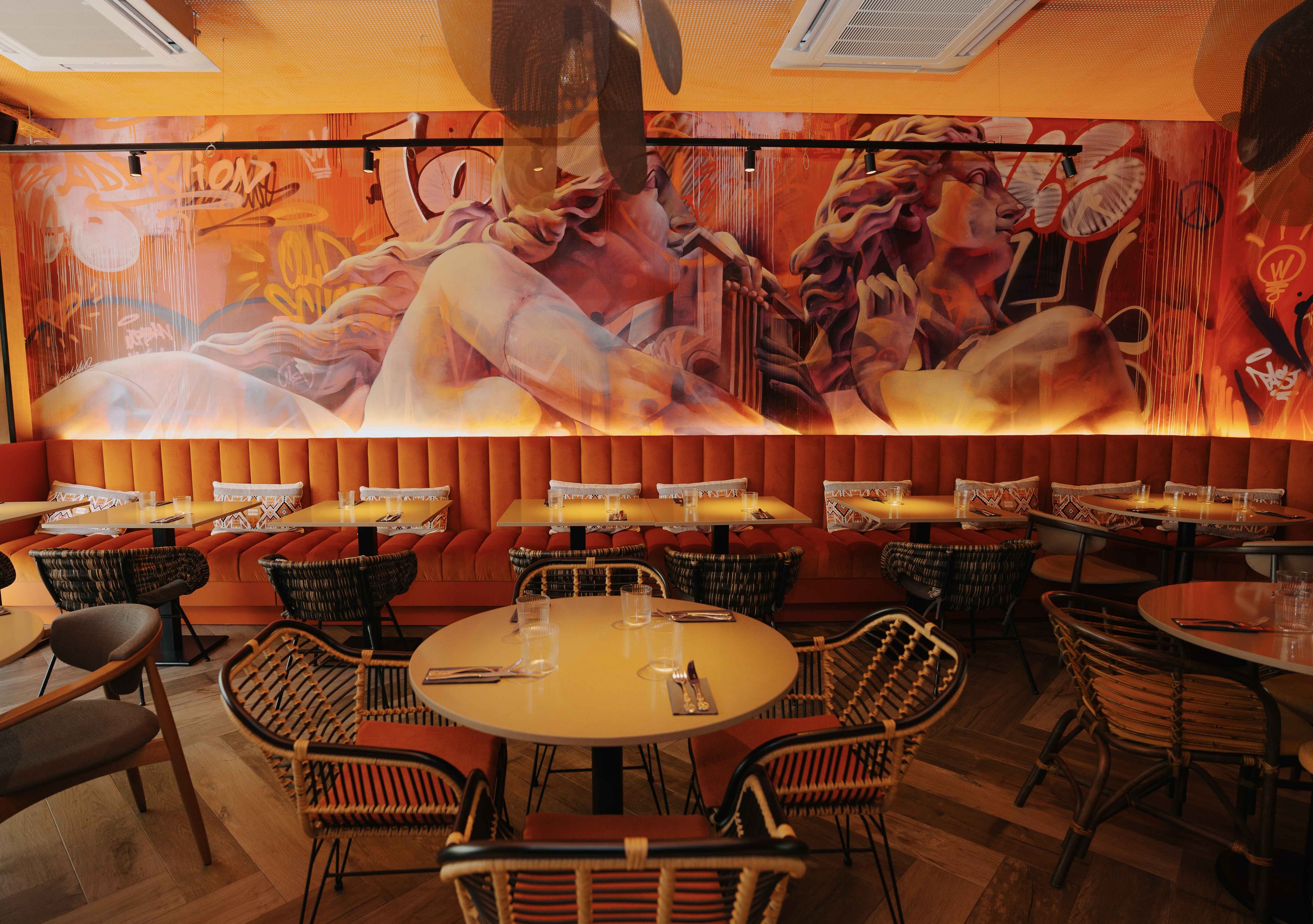 ADDICTION | Modern Street Food Background image